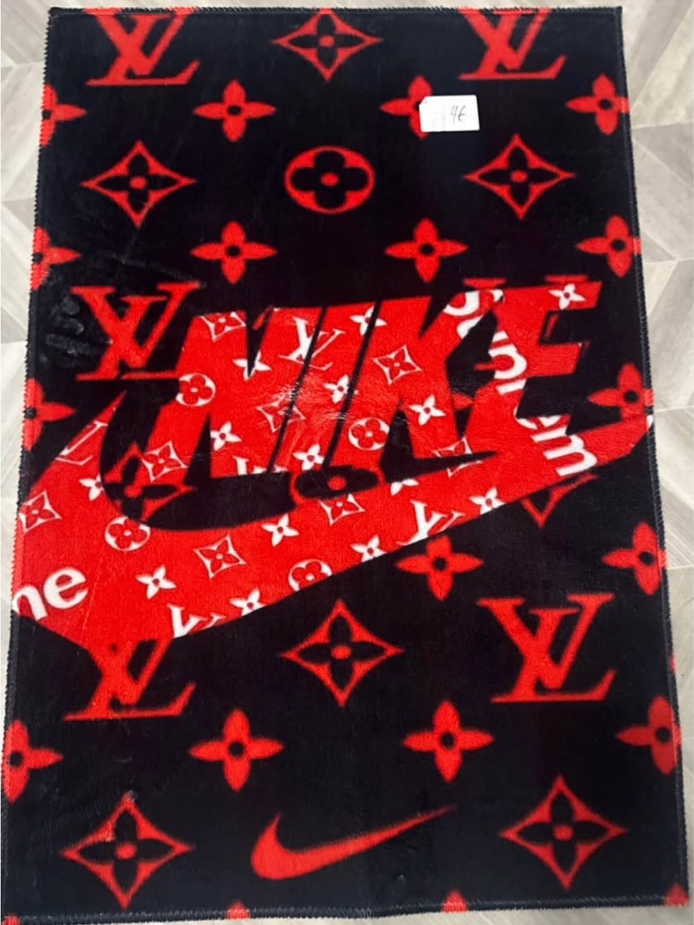 CUSTOM MADE RUG/WALL DECOR NIKE X SUPREME X LV 32x23 - Non slip